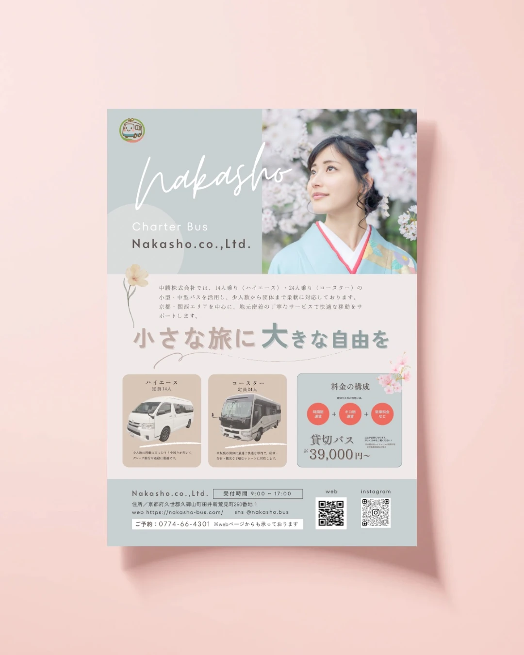 サービス案内をモックアップで見せた投稿